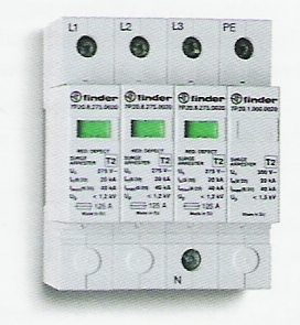 Túlfeszültség-levezető 3 fázis TN-S és TT
