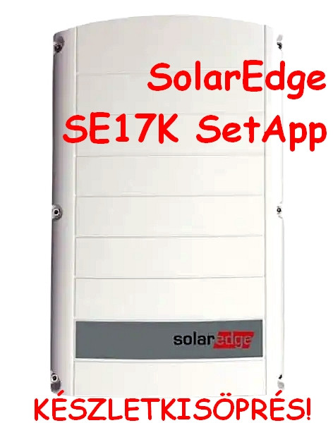 Solaredge Setapp Solar Edge SE17K-RW0T0BNN4 inverter SetApp inverter - Készle